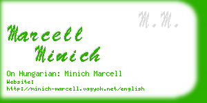 marcell minich business card